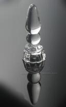 Crystal phallus Ice Fire Rod Glass posterior chamber masturbation G point posterior anal plug sex anal plug female 0599