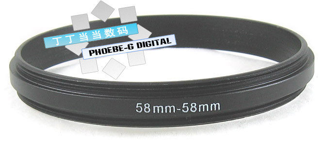 Aluminum alloy 58-58 Shuangyang ring 58mm turn 58mm Shuangyang ring lens butted ring micro-distance switching ring-Taobao