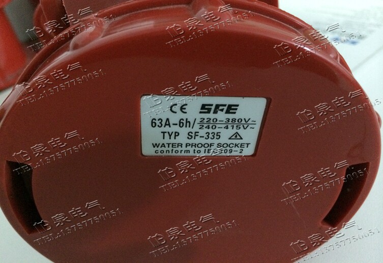 Upper Feng Electric concealed straight socket SF-335 Three-45 extremely industrial waterproof aviation socket