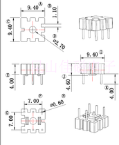 Magnetic ring base BASE007(3 3 3) Mat 3 5 row pitch 7 needle pass 0 6