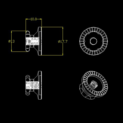(004 groceries) light weight fast slow demolition lever with aluminum titanium alloy CNC nut spacer spring 6061T6
