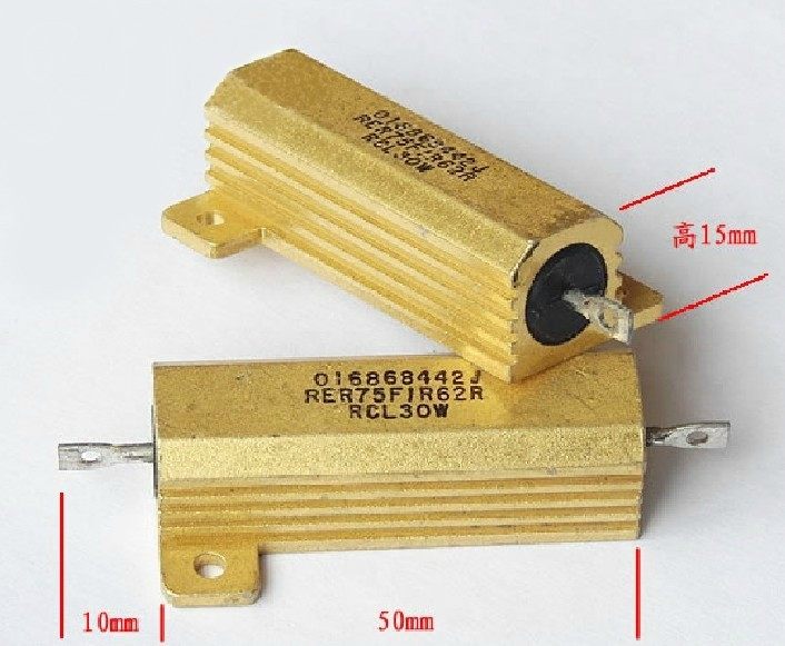 Import Mexican RCL RER75 1 62R 30W Generation 50W aluminum shell wire around resistance generation 1 6R 1R6