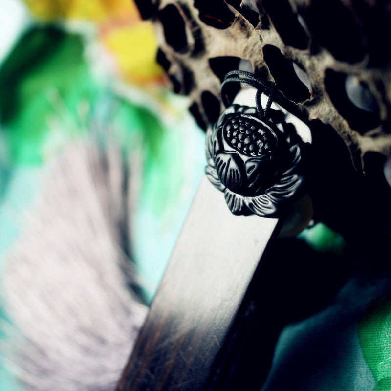 Ebony ebony natural Hetian ink jade bookmark custom lettering send foreign friends gifts abroad business