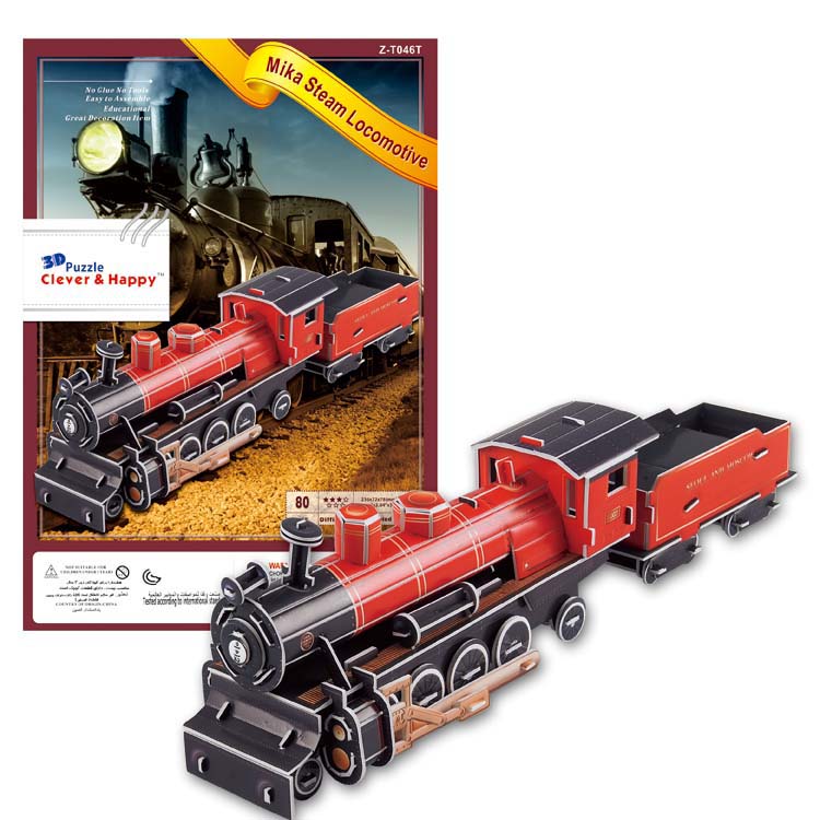 Vaping Locomotive Children Puzzle Toy Paper Train Model for Steam Locomotive of the 3d Stereo Adult Jigsaw Puzzle Mika in Cherobon