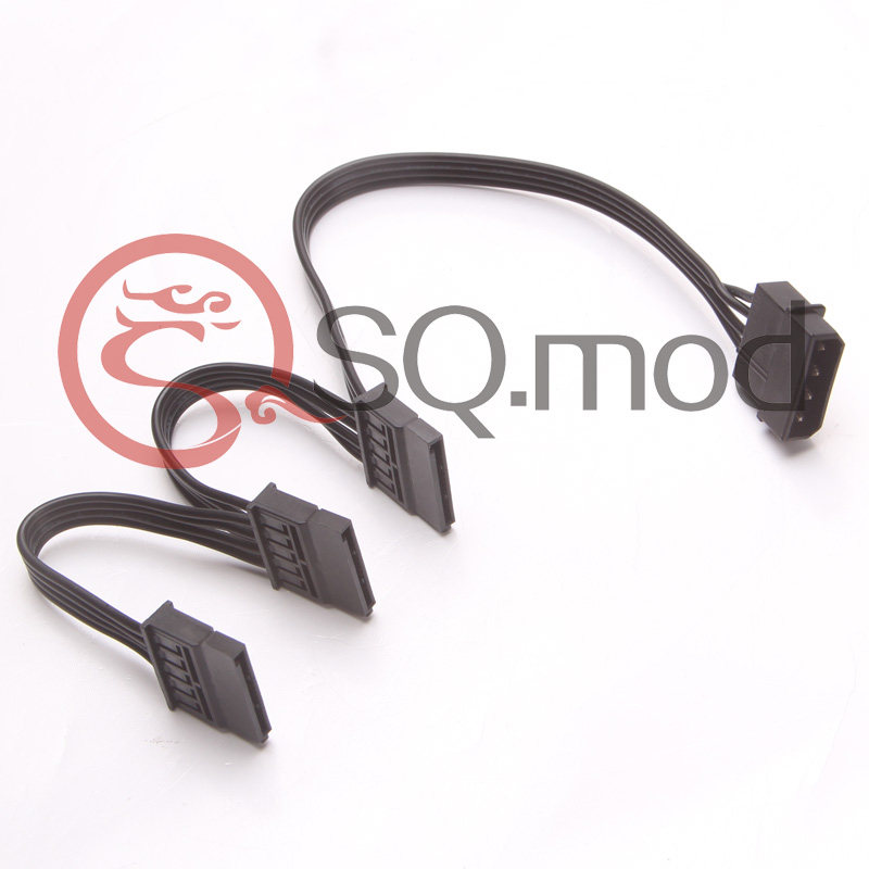 Direct Direct Marketing Big 4pin IDE Go SATA 10% Three-18AWG SATA extended power connection Transfer line