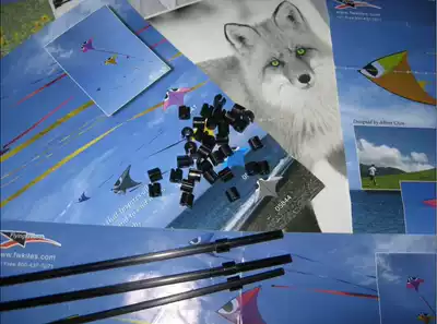 Imported double line double track sports stunt tumbling kite accessories C card 4mm