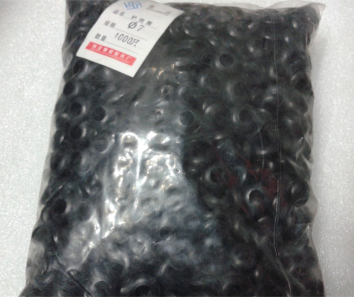 Phi 7 double-sided protective coil rubber ring sealing ring protective wire ring wire outlet ring 1000 packets