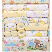 Bộ quà tặng sơ sinh chính hãng cho bé Bộ quần áo cotton cho bé Bộ quà tặng cho bé 18 bộ