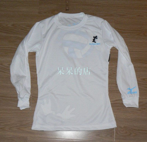 Special price volleyball sports Mickey speed dry long sleeve T female youth