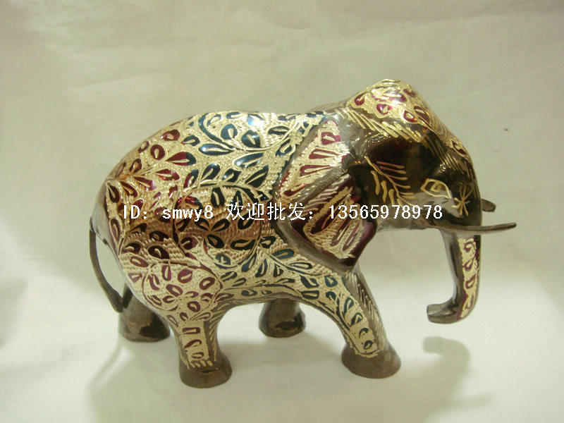 14 inch machine light pituitary with Pakistani bronze ware gift sucking up to Pakistan Elephant bronze Elephant bronze