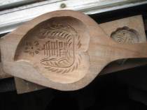 Jiaodong wooden baking die pastries bread mold concave nest head butterfly pattern 1