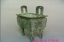 Antique bronze instrumental bronze tetragonal tripod craftsmanship beautifully styled unique