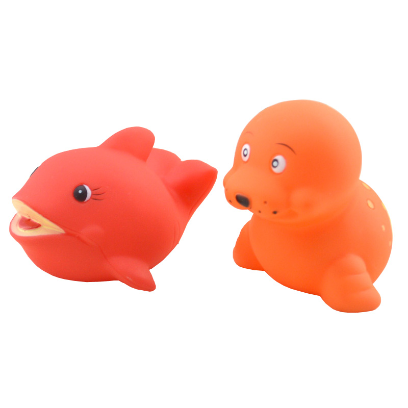 日康 宝宝洗澡玩具 戏水浮水游泳玩具 响声(2只装) RK-3681