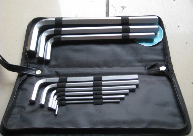 (G Green Poetry Tool) Inner Hexagon Wrench Bag Type Inner Hexagon 3-17MM9 piece inner hexagonal suit-Taobao