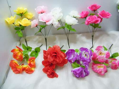 Simulation Qingming flower props games big choral background fake flower decoration florist with flowers sweeping tombs and flowers