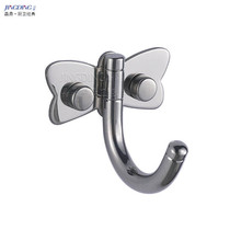 (Jingding) stainless steel clothes hook adhesive hook single hook butterfly type clothes hook super strong load J053-1