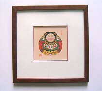 Suzhou Taohuawu woodcut new Year painting direct sales and Qiqi auspicious prints frame gifts