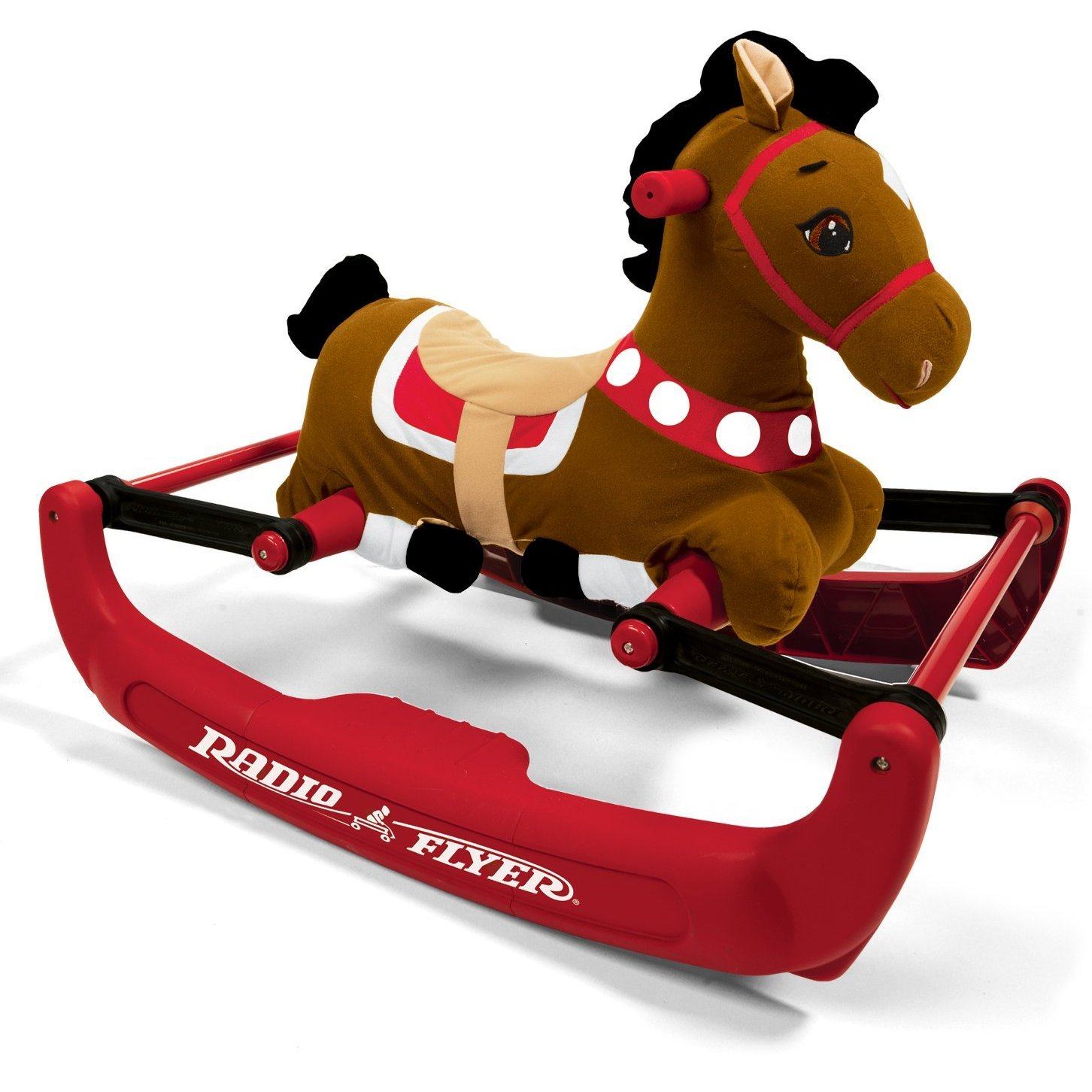 radio flyer plush rocking horse