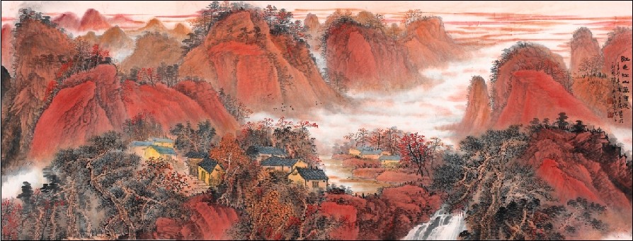 The New High Definition Landscape Painting Feng Shui Huge Banner