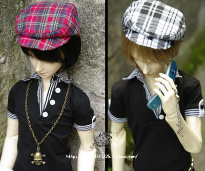 taobao agent M3 Studio BJD 4 points and 3 points and Uncle plaid press Breda hat (spot)