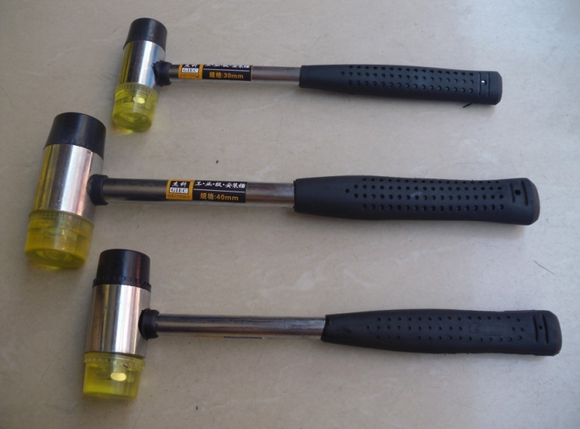 Real Body Shop Spot Promotion Mount Hammer Hammer Hammer 25mm30mm35mm40mm Steel Tube Handle Mount Hammer Rubber Hammer