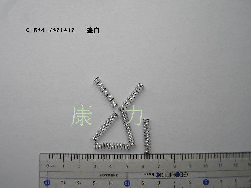 Spot spring wire thick 0 6 outer diameter 4 5-5 stainless steel spring galvanized 0 6*4 7*21 2 packs