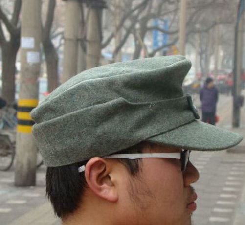 German subcap German fur hat German mountain official hat silver side winter hat