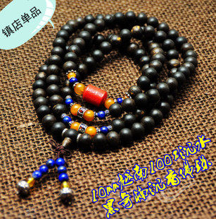 修明堂 镇店收藏级越南千年沉水黑奇楠10毫米108沉香佛珠手链手串