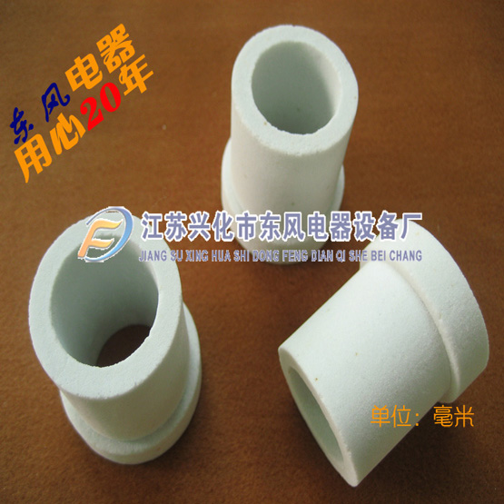 Electric Furnace Oven Lead Wire Silicon Carbon Rod Cold End Fixed Inner Hole 22 High Temperature Ceramic Insulator Choke Plug Porcelain Sleeve