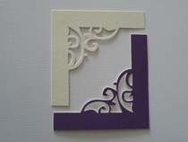 Cross stitch framing Pattern framing Cardboard corner flower series 669# white 500 pieces