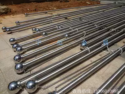 8 M 10 m tapered stainless steel outdoor flagpole 12 m 15 M 16 m 304 manual electric lift chess bar