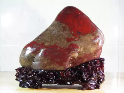 Guilin chicken blood jade picture rough Sanjiang colored egg rough strange stone decoration Lingguo pathfinder Lucky Gaozhao