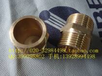Copper double external thread straight-through joint 1 point 2 points 4 points 6 points PT G1 8 G1 4 G1 2 G3 4