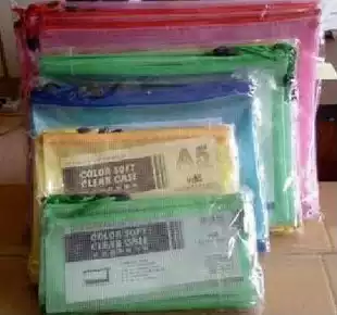 A4 mesh zipper bag