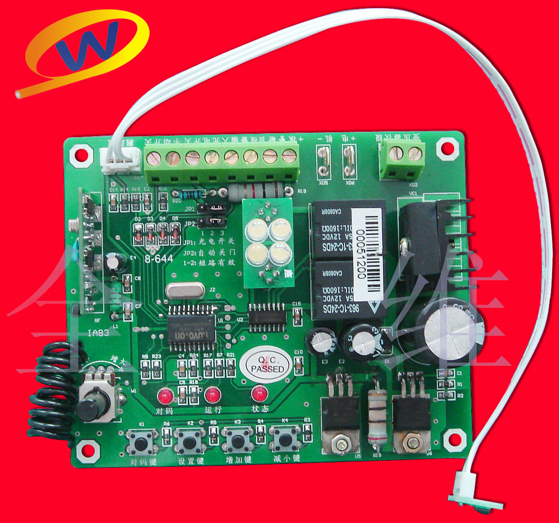 Leopard CHIBAO ideal gatekeeper DOORMAN garage door motor control board with 2 remote control keys