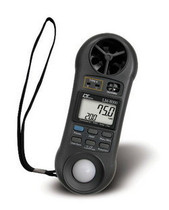 Original Taiwan Luchang four-in-one anemometer LM-8000 anemometer Illuminance temperature and humidity thermometer