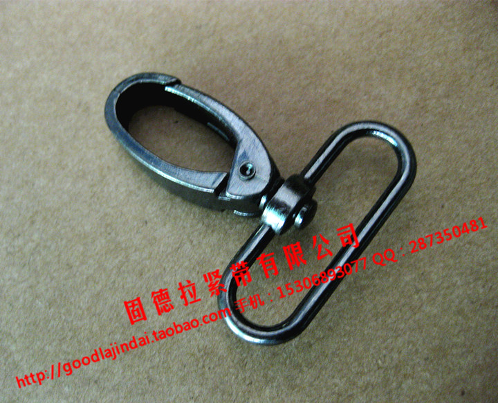 Package garment accessories Black nickel 38mm shoulder - tamper lobster buckle adjustment for pet buckle