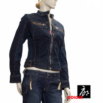 American popular outer single simple super handsome womens motorcycle small jacket denim wild thin short jacket