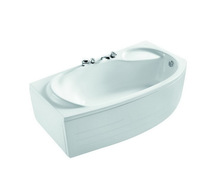 Meghahua MJ-1500SQ acrylic five gold pieces double skirt bathtub right