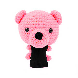 AMIMONO_Cute Bear Golf No. 1 Wood Head Cover (A200-C)