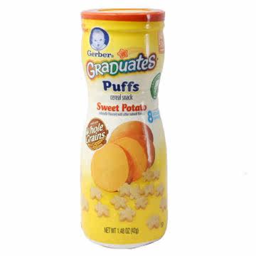 Gerber Star Puffs Sweet Potato Flavor 42g Delicious Baby Snacks