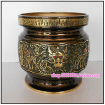 Taiwan fine copper incense incense incense Buddha furnace Incense net furnace * Taiwan inch 5 inch 5 pure copper lucky furnace ancient