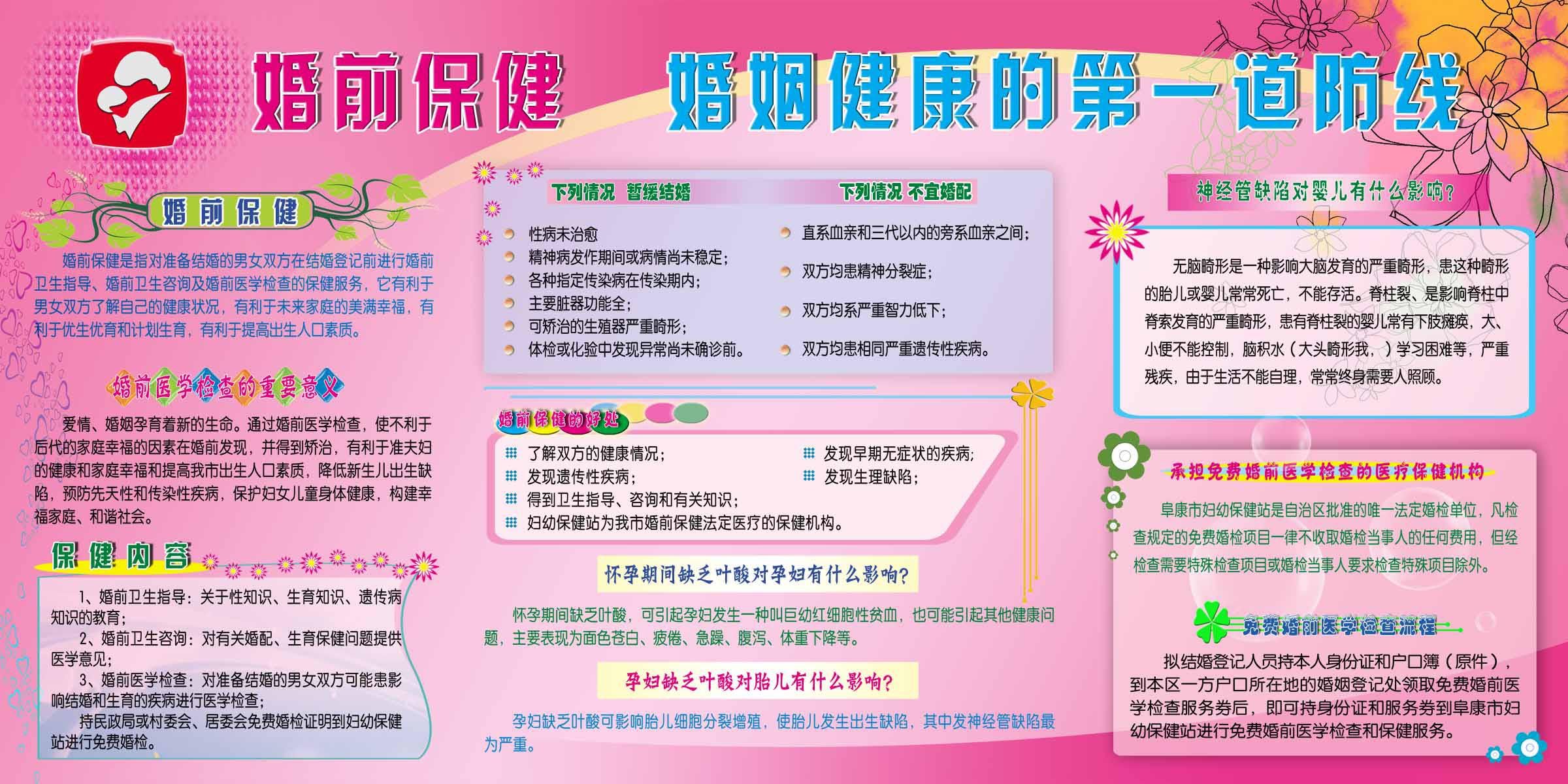 海报印制93素材健康展板393婚前保健