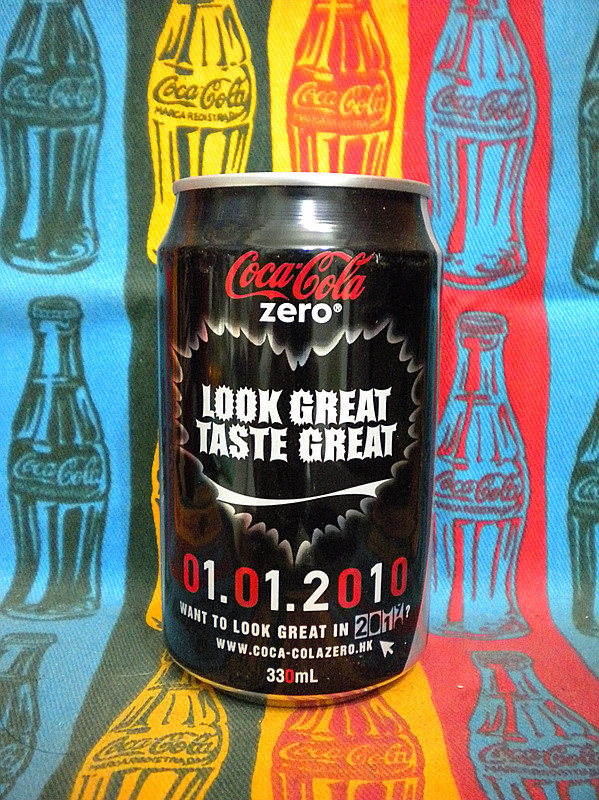 Coca-Cola Zero to Hong Kong production January 1, 2010 New Year 330 ml to commemorate aluminum cans-Taobao