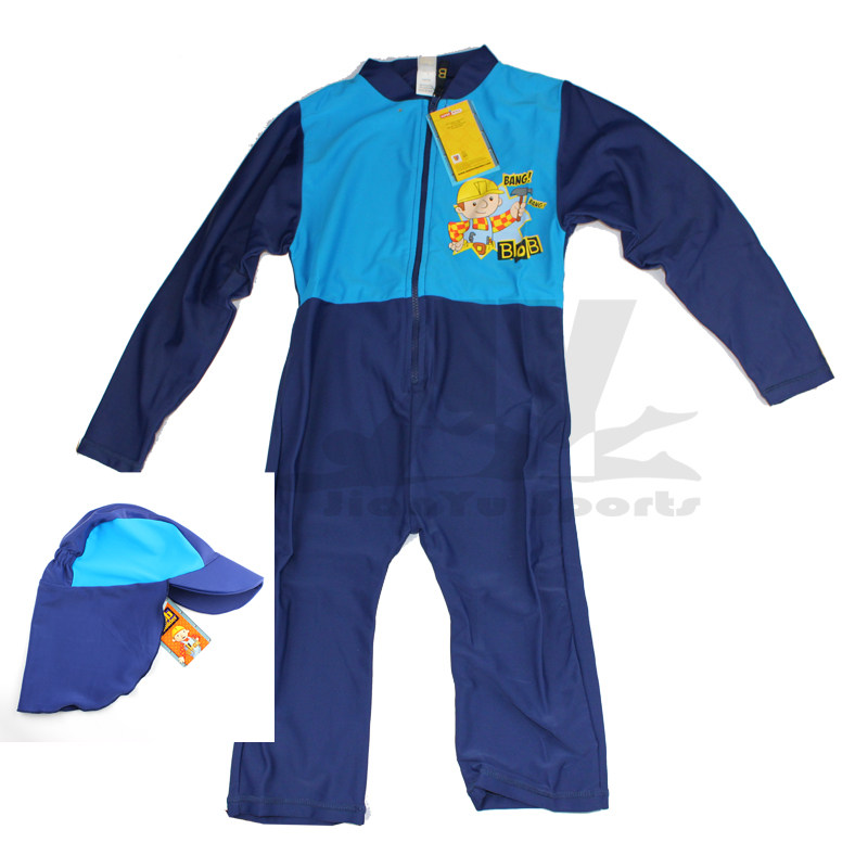 BOB Anti UV Beach Surface Snorkeling Costume Long Sleeve Sunscreen Connector Kids Swimsuit