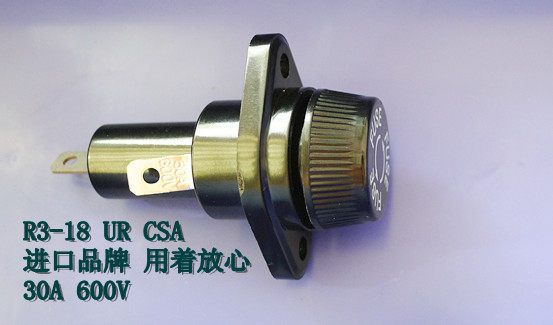 FUSE screwing New-style fuse holder R3-18 10 * 38mm fuse box Insurance tube holder 30A 600V