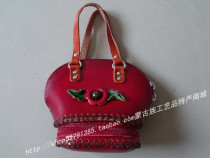 Cowhide handmade coin purse womens national characteristics special offer