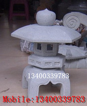 Stone Carving Stone Lantern Imitation Ancient Stone Lantern Green Stone Lantern Stone Sculpture Pendulum with marble stone lamp 022
