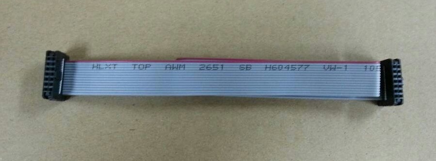 16 Core flat flat cable 2 0mm pin distance LED display data line grey with joint double row 2X8 length 50CM 20 bar