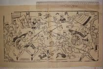 National Intangible Cultural Heritage Collection gifts Jiali Qing Edition Wuqiang Woodblock New Year Painting A War against Shanhaiguan